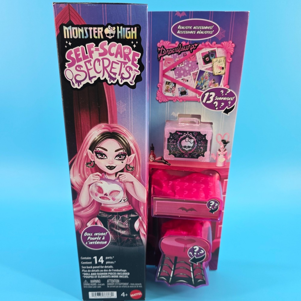 Monster High Self-Scare Secrets‎ Draculaura Doll 13 Surprises Mattel JHK43 NEW